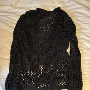 Hurley Black Knit Women's Cardigan